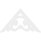 Ekena Millwork Pitch Preston Architectural Grade PVC Gable Pediment, 60"W x 35"H x 1"P (14/12) GPP060X035X100PRE - alternate 4